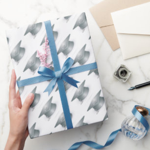 Silver Graduation Cap Cadeaupapier