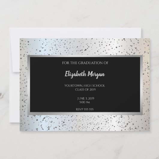 Silver Gradup, Confetti sparen de Datum Save The Date (Achterkant)