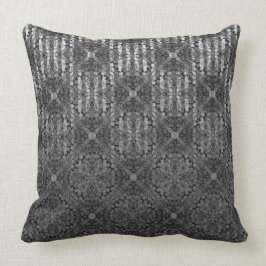 Silver Gray Striped Hollywood Regency Pattern Kussen