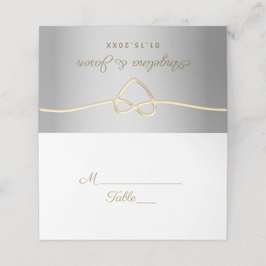 Silver Gray Wedding (Buitenkant ongevouwen)