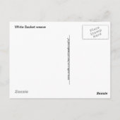 Silver Grey Basket Weave Geometric Pattern Briefkaart (Achterkant)