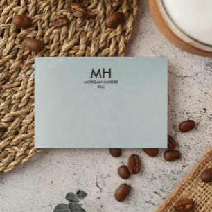 Silver Grey Black Minimale schone Initialen Post-it® Notes