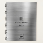Silver Grey Business Logo 2024 Planner (Voorkant)