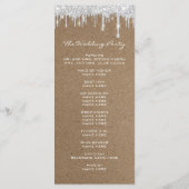 Silver Grey Drives Event Program Formal Kraft Programma (Achterkant)