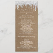 Silver Grey Drives Event Program Formal Kraft Programma (Voorkant)