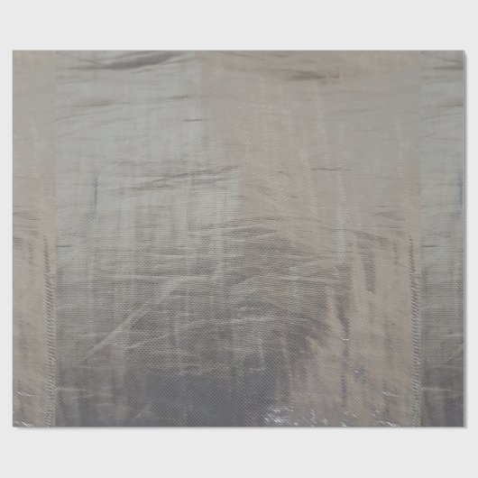 Silver Grey Foiled Fabric Kijk uit Cadeaupapier (Vlak)