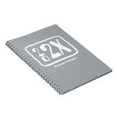 Silver Grey Funky Classe Année Carnet (Côté Droit)