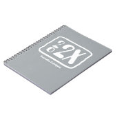 Silver Grey Funky Classe Année Carnet (Côté gauche)