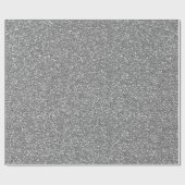 Silver Grey Glam Glitter Minimale hoeveelheid fijn Cadeaupapier (Vlak)