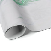 Silver Grey Green Emerald Mint Marble Shiny Glam Cadeaupapier (Rol Hoek)