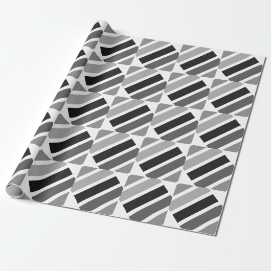 Silver Grey Hues Cadeaupapier (Uitgerold)