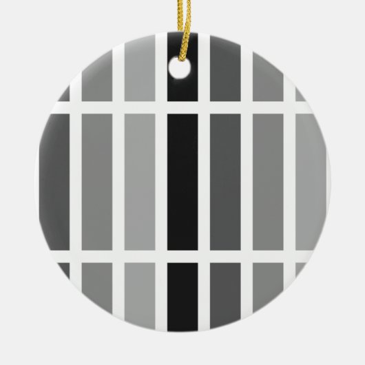 Silver Grey Hues Keramisch Ornament (Voorkant)