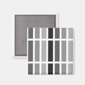 Silver Grey Hues Magneet (Voorkant / Achterkant)