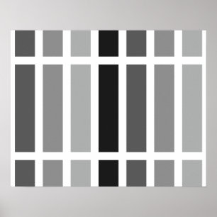 Silver Grey Hues Poster