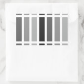 Silver Grey Hues Rechthoekige Sticker (Tas)