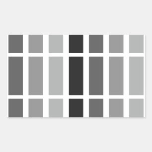 Silver Grey Hues Rechthoekige Sticker