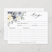 Silver Grey Ivory Floral Boho Vrijgezellenfeest Re (Voorkant / Achterkant)