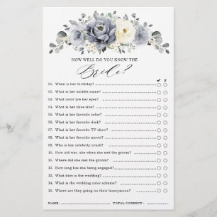 Silver Grey Ivory Floral Winter Vrijgezellenfeest