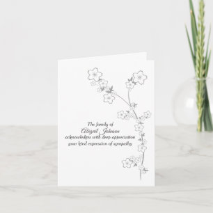 Silver Grey Japonais Folithe Sympathy Merci