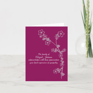 Silver Grey Japonais Folithe Sympathy Merci