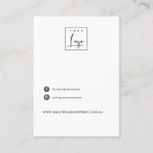 SILVER GREY LIGHT STRINGS KETTING BAND DISPLAY VISITEKAARTJE (Achterkant)