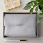 Silver Grey Metallic Minimal Branding Bridal Tissuepapier (Geschenk)