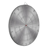 Silver Grey Metallic Textuur Dartbord (Voorkant Links)