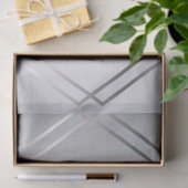 Silver Grey Metallic Tissuepapier (Geschenk)