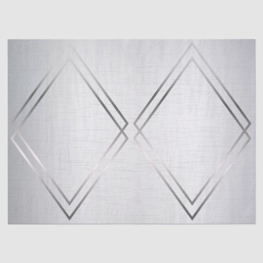 Silver Grey Metallic Tissuepapier (Voorkant)