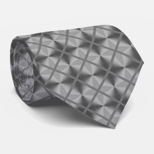 Silver Grey Modern Pattern Stropdas