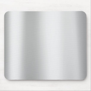 Silver Grey Monochrom Minimal Gold Metallic Steel Muismat