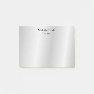 Silver Grey Professional, uniek, klassiek eenvoudi Post-it® Notes