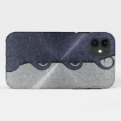 Silver Grey Roestvrij Metallic Swirl Pattern 2 Case-Mate iPhone Case (Achterkant (horizontaal))