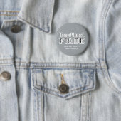 Silver Grey School Pride Mascot Name Button (In situ)