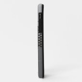 Silver Grey Shiny Metallic Kijk Patroon Case-Mate iPhone Case (Achterkant/links)