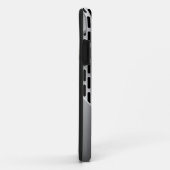 Silver Grey Shiny Metallic Kijk Patroon Case-Mate iPhone Case (Achterkant/rechts)