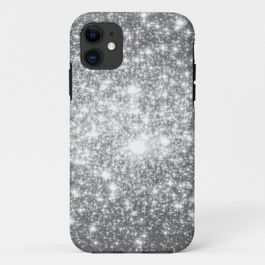 Silver Grey Sparkle Case-Mate iPhone Case (Achterkant)