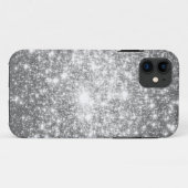 Silver Grey Sparkle Case-Mate iPhone Case (Achterkant (horizontaal))