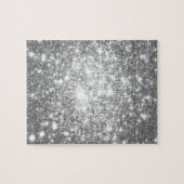 Silver Grey Sparkle Legpuzzel (Horizontaal)