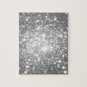 Silver Grey Sparkle Legpuzzel