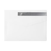 Silver-Grey Spider Web Wraparound Address Label (Achterkant)
