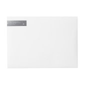 Silver-Grey Spider Web Wraparound Address Label (Voorkant)