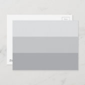 Silver Grey Striped Briefkaart (Voorkant / Achterkant)
