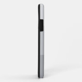 Silver Grey Striped Case-Mate iPhone Case (Achterkant/rechts)