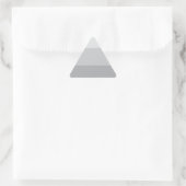 Silver Grey Striped Driehoek Sticker (Tas)