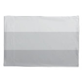 Silver Grey Striped Kussensloop (Achterkant-Links)