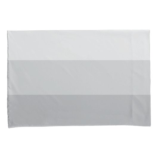 Silver Grey Striped Kussensloop (Voorkant-Rechts)