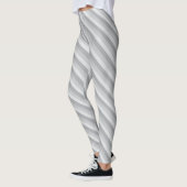 Silver Grey Striped Leggings (Links)