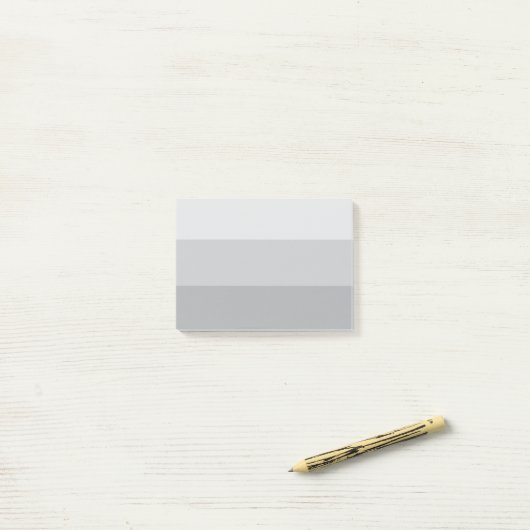 Silver Grey Striped Post-it® Notes (Op bureau)