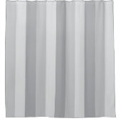 Silver Grey Striped Shower Curtain Douchegordijn (Voorkant)